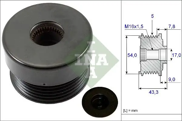 INA 535017210 Alternatör Kasnağı