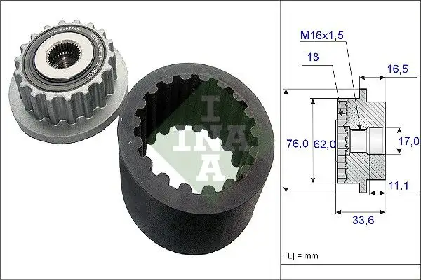 INA 535018610 Alternatör Kasnağı