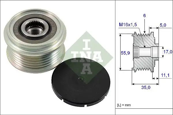 INA 535022210 Alternatör Kasnağı