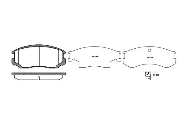 MGA 55367 Ön Fren Balatası V9118D015