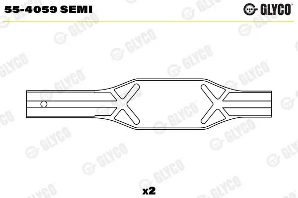 GLYCO 55-4059-SEMI Piston Kol Burcu 20583430