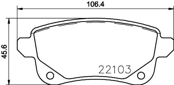 MGA 55716 Arka Fren Balatası 440608061R