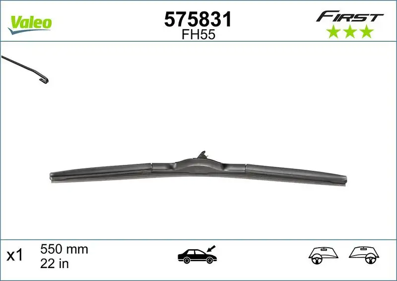 VALEO 575831 Silecek Süpürgesi (Tek)