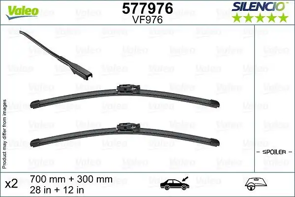 VALEO 577976 Silecek Süpürgesi (Takım)