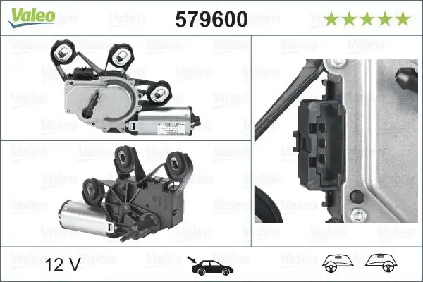 VALEO 579600 Silecek Motoru (Arka) A2038204642