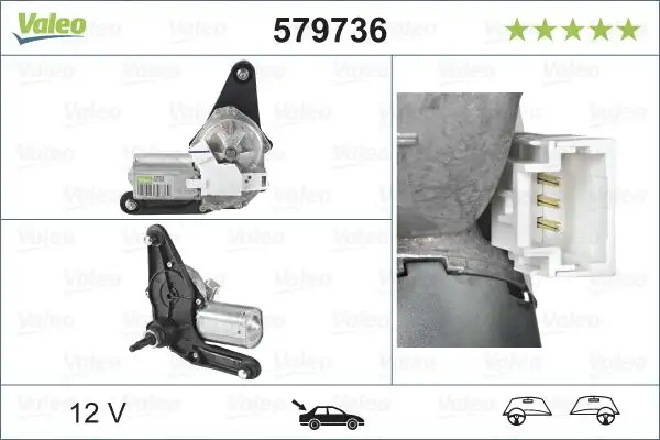 VALEO 579736 Silecek Motoru (Arka) 8200071214