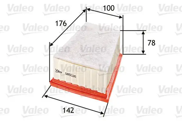 VALEO 585026 Hava Filtresi