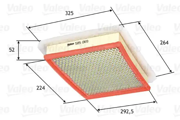 VALEO 585069 Hava Filtresi