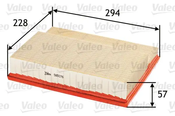 VALEO 585076 Hava Filtresi