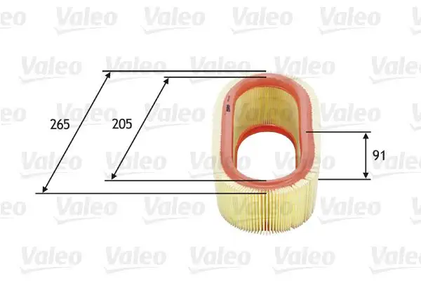 VALEO 585647 Hava Filtresi