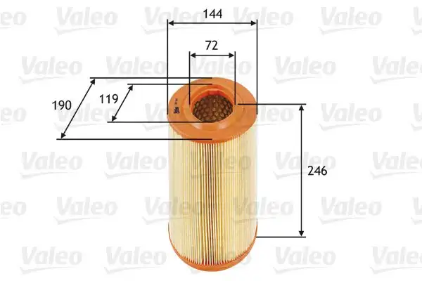VALEO 585669 Hava Filtresi 6001073224