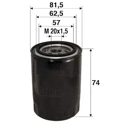 VALEO 586017 Yağ Filtresi