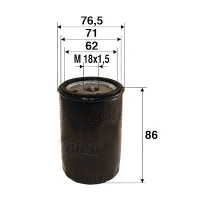 VALEO 586058 Yağ Filtresi