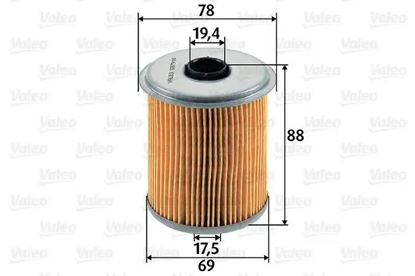 VALEO 587910 Yakıt Filtresi 7701204497