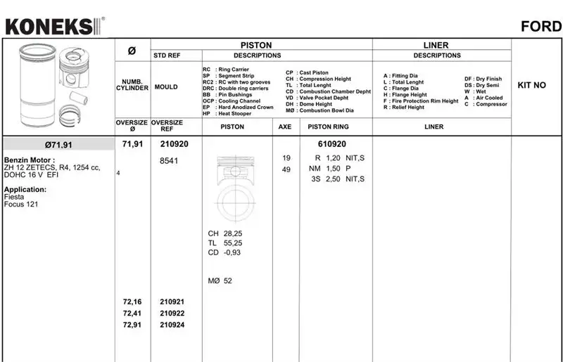 KONEKS 610920 Motor Segmanı (STD)