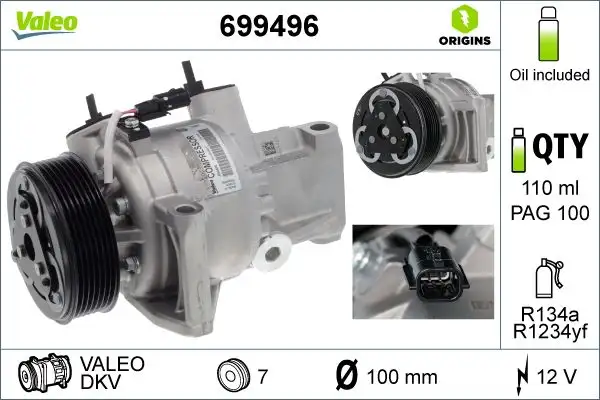 VALEO 699496 Klima Kompresörü 926003541R
