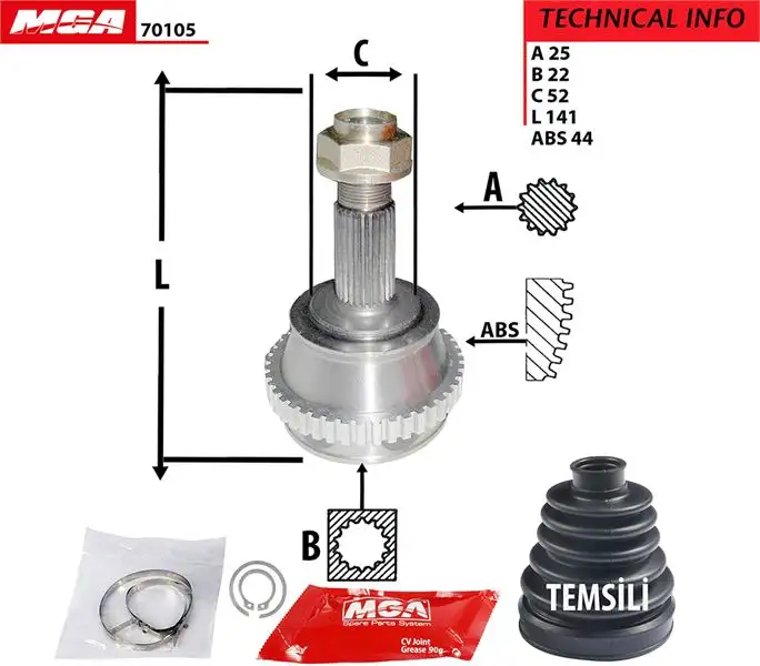 MGA 70105 Aks Kafası (Dış) 46307083