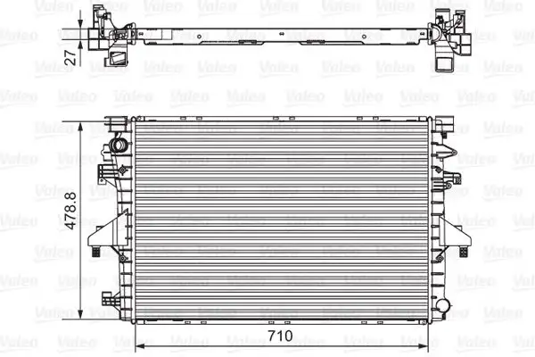 VALEO 701654 Radyatör 7E0121253A