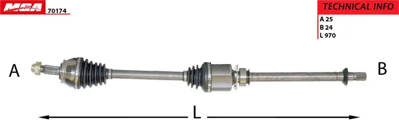 MGA 70174 Ön Aks (Sağ) 51810625