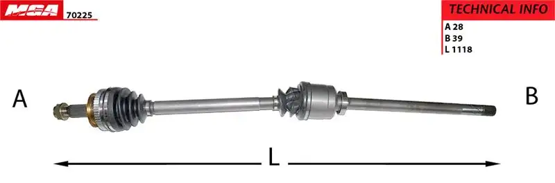 MGA 70225 Ön Aks (Sağ) 7700102980