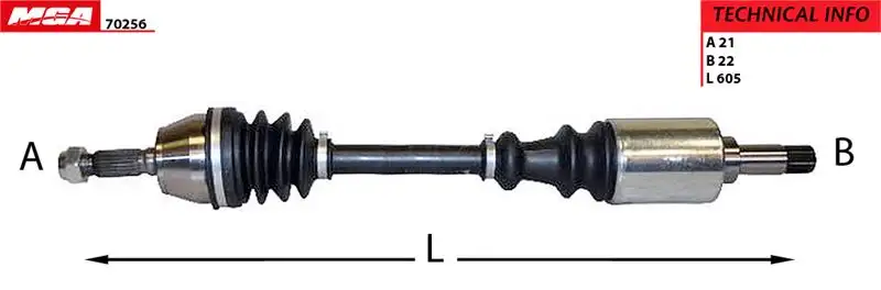 MGA 70256 Ön Aks (Sol) 327216