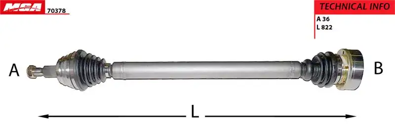 MGA 70378 Ön Aks (Sağ) 1J0407272