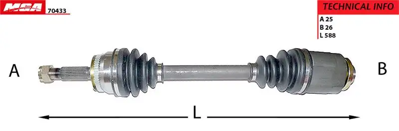 MGA 70433 Ön Aks (Sağ) 495001E650