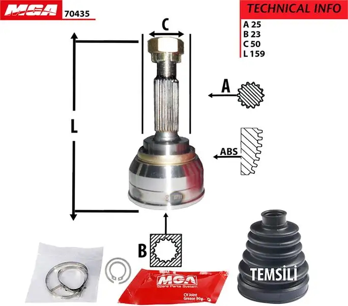 MGA 70435 Aks Kafası (Dış)