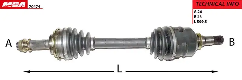 MGA 70474 Ön Aks (Sağ) 2650112003