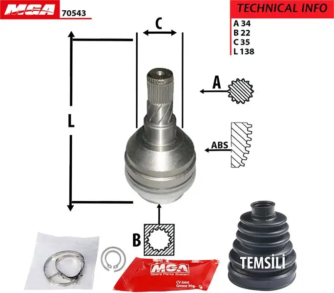 MGA 70543 Aks Kafası (İç) 96489845