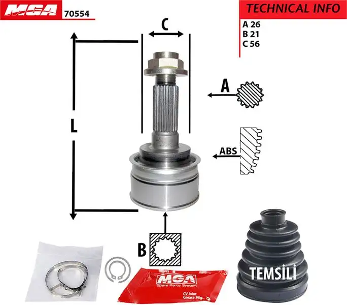 MGA 70554 Aks Kafası (Dış)