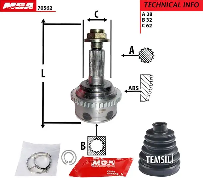 MGA 70562 Aks Kafası (Dış)