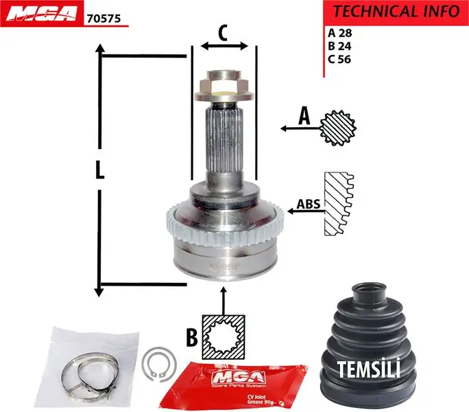 MGA 70575 Aks Kafası (Dış)