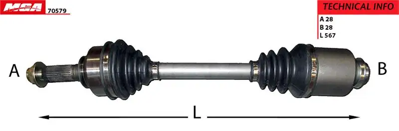 MGA 70579 Ön Aks (Sağ) 495003E111