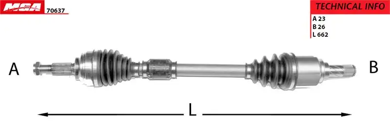 MGA 70637 Ön Aks (Sol)