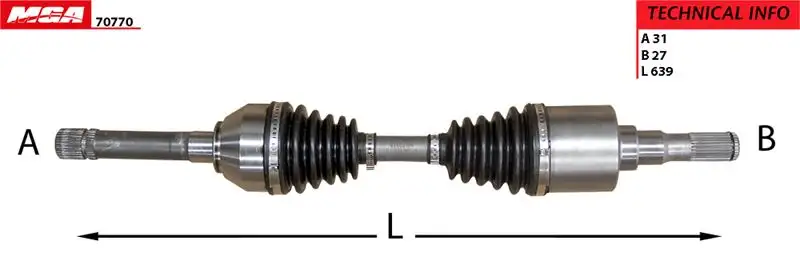 MGA 70770 Ön Aks (Sağ) 266737750119