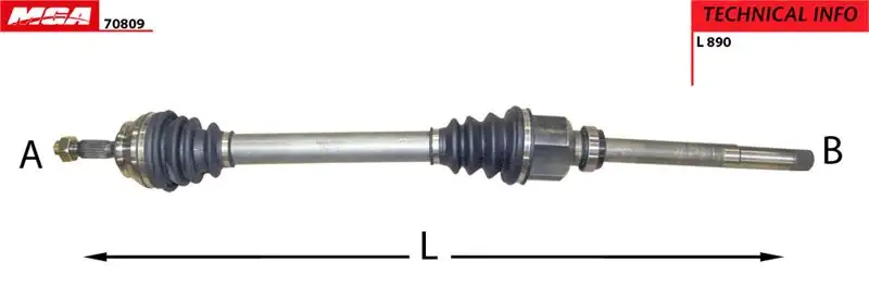 MGA 70809 Ön Aks (Sağ) 9671573280