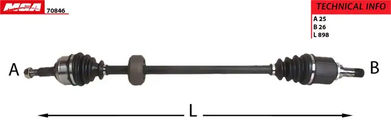 MGA 70846 Ön Aks (Sağ) 391006276R