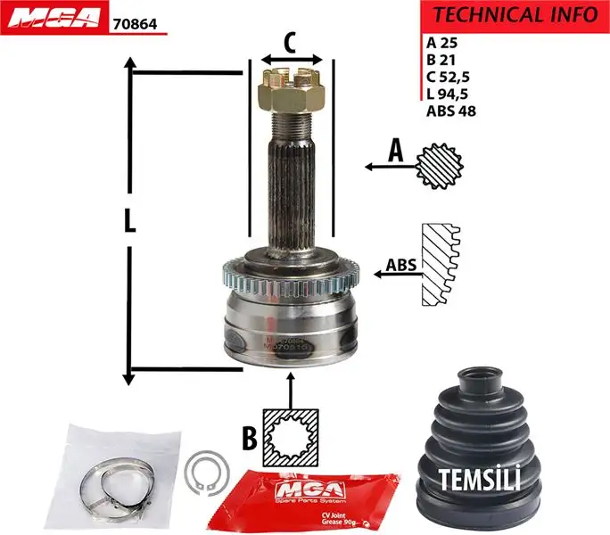 MGA 70864 Aks Kafası (Dış) 495261J001