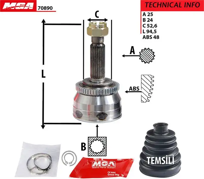 MGA 70890 Aks Kafası (Dış) 495001J400