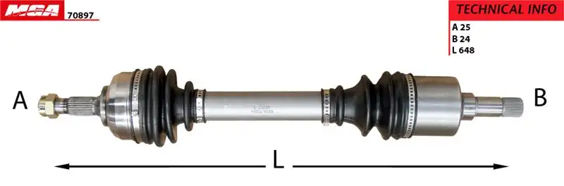 MGA 70897 Ön Aks (Sol) 32726T