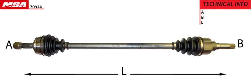MGA 70924 Ön Aks (Sağ) 9803966380