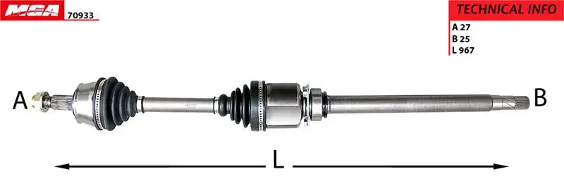 MGA 70933 Ön Aks (Sağ) 51822813