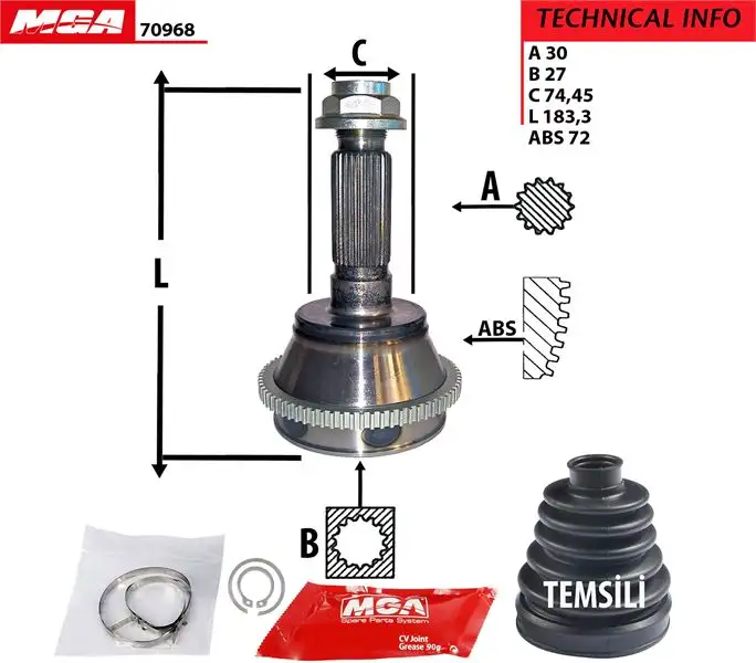 MGA 70968 Aks Kafası (Dış) K320303