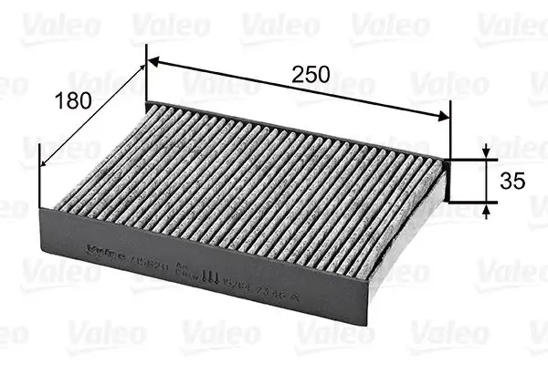 VALEO 715820 Polen Filtresi (Karbonlu)