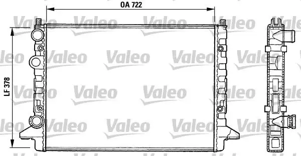VALEO 731008 Radyatör 3A0121253AB