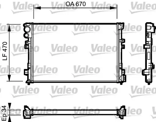 VALEO 731168 Radyatör
