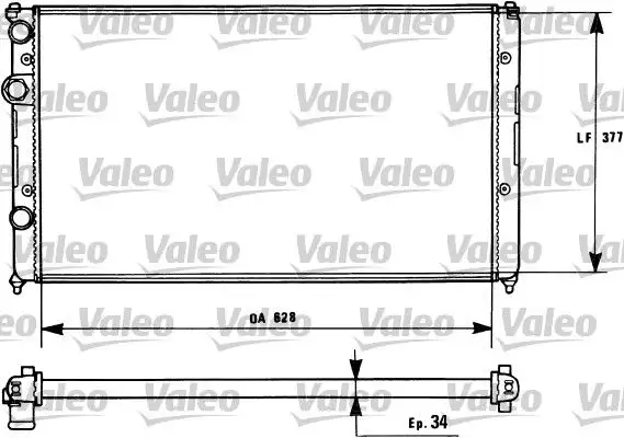 VALEO 731267 Radyatör 6K0121253AA