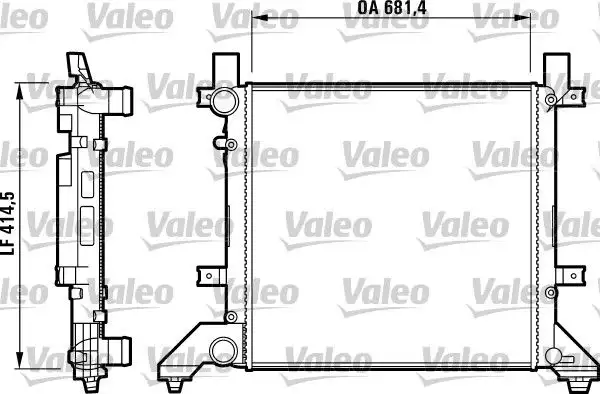 VALEO 731605 Radyatör 2D0121253E