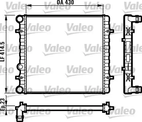 VALEO 731607 Radyatör 1J0121253G